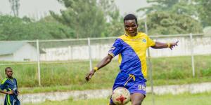 Western Stima fullback Clinton Bulimo 