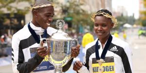 Benson Kipruto and Diana Kipyogei 