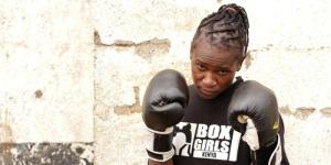 Kenyan boxer Sarah Achieng 