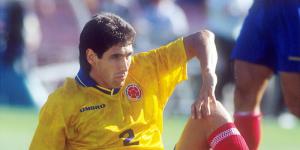 Former Colombian Defender The Late Andres Escobar In The Pitch