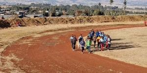 Athletes take part in a training session in Bekoji, Ethiopia.