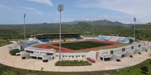 An ariel view of the Cape Verde National Stadium.