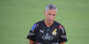 An undated image of Ghana national team head coach Chris Hughton during a training session. 