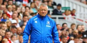 Former Middlesbrough FC manager Chris Wilder following proceedings in a past match.