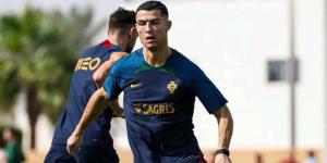 Cristiano Ronaldo sprints during a past Portugal training session.