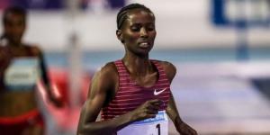 Ethiopian athlete Diribe Welteji in action during the 2023 Meeting de l’Eure held in France on February 4. 