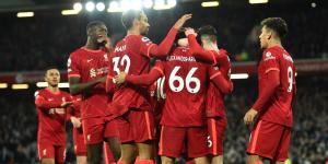 Liverpool celebrate their 3 -1 win against Newcastle on December 16.