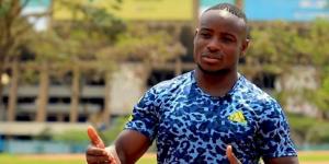 Kenyan 100m runner Ferdinand Omanyala speaks during an interview on November 21, 2022 in Nairobi.
