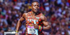 Ferdinand Omanyala in action during a past international race.