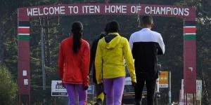 An undated photo of runners taking a walk in Iten town.