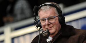 An undated photo of the late BBC sports commentator John Motson.