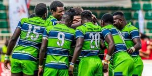 KCB rugby players during a safari 7s fixture October 30.