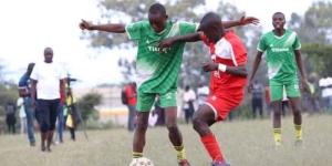 Kabarnet Boys and St. Anthony's High School Players in action during the Rift Valley region finals held on August 4 at Nakuru High School grounds.