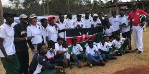 The Kenya Baseball players pose for a team photo after a past tournament. 