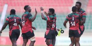 Kenya Simbas players celebrate beating Zambia in a Rugby Africa Cup match in Nairobi on July 11, 2021. 