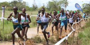 Kenyan athletes take part in the World Athletics Cross Country trials held on December 10, 2022 at the Prisons Training College in Ruiru. 