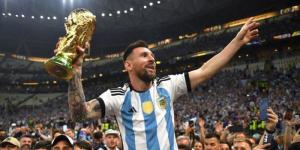 Argentine forward Lionel Messi celebrates winning the 2022 FIFA World Cup in Qatar on December 18, 2022.