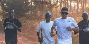 Spanish athlete Pau Capell training alongside Kenyan athletes in Iten, Elgeyo-Marakwet County.