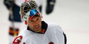Former Chelsea and Arsenal goalkeeper Petr Cech in action during a past Ice Hockey match.