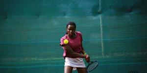 Kenya's Roselida Asumwa in action at the 2022 W15 tournament at the Karen Country Club in Nairobi on November 15, 2022. 