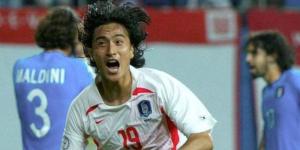 Former South Korean forward Ahn  Jung-hwan celebrates squaring an injury time winner against Italy in the 2002 FIFA World Cup staged at Gwangju Stadium.