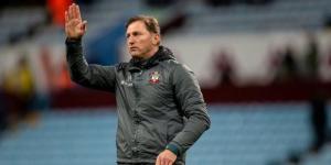 Former Southampton manager Ralph Hasenhuttl waves to the fans after a past Premier League match.