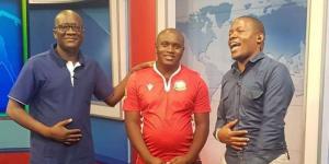 From left to right: Media personalities Hassan Mwana wa Ali, Stephen Mukangai and Hassan Juma.