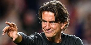 Brentford manager Thomas Frank issues instructions during a past match. 