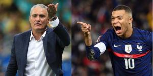 A collage image of Brazil head coach Tite and French forward Kylian Mbappe. 