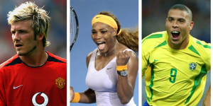 David Beckham, Serena Williams, Ronaldo Nazario