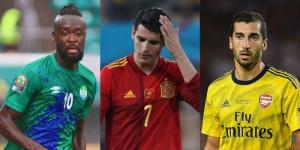 From left Kei Kamara, Alvaro Morata and Henrikh Mkhitaryan.