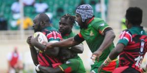 Kenya Simbas players in action in a past match against Senegal.