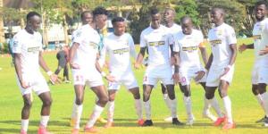 Kakamega Homeboyz players celebrating in the FKF Premier League on January 16.