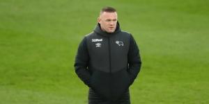 Derby County Coach Wayne Rooney
