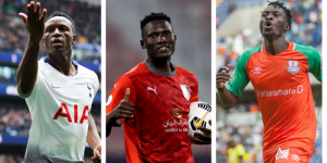 Victor Wanyama, Michael Olunga and Jesse Were