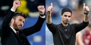 Manchester United Manager Micheal Carrick (Left) and Arsenal Manager Mikel Arteta (Right)