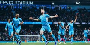 Manchester City players celebrate a win against Leicester City at the Etihad on December 26. 