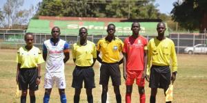FK Premier League referees before match kick off