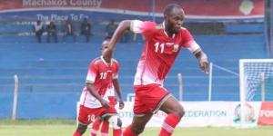 Whyvonne Isuza in action for Harambee Stars during a past international match. 