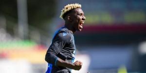 Wilkins Ochieng Celebrating while playing for Belgium side Club Brugge 