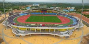An aerial view of the Cape Coast Stadium in Ghana