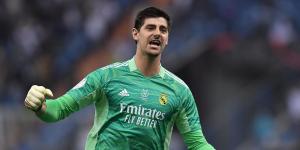 Real Madrid's Belgian goalkeeper Thibaut Courtois and UEFA Champions League 2021/22 Man of The Match