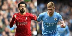 Liverpool forward Mohammed Salah and Manchester City midfielder Kevin De Bryune 