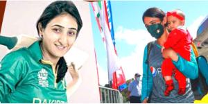 Bismah Maroof bring baby Fatima to the World Cup