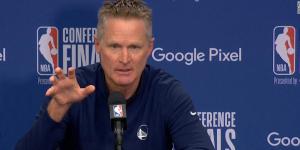 An Angry Golden State Warriors Coach Steve Kerr In A Presser on May 25 2022