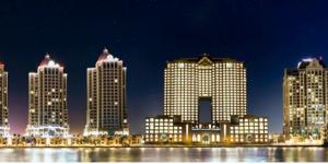 A file image of Qatar in the night time