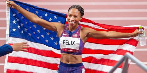 American Olympian Allyson Felix