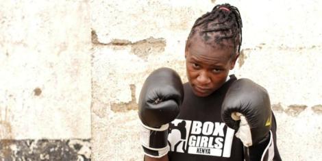 Kenyan boxer Sarah Achieng
