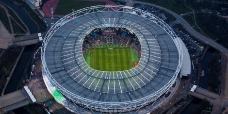 An ariel view of London Stadium.