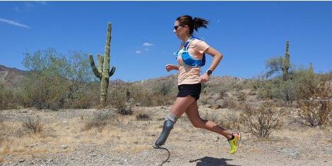 American-based long-distance runner Jacky Hunt-Broersma during a past training session.